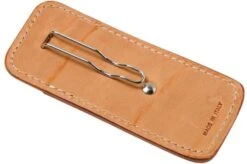 LionSteel 900FDV3 SN Sheath With Pocket Clip, Light Brown Leather -Outdoor Knives LI 900FDV3 SN 02 lionsteel