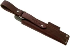 LT Wright Bushcrafter HC, 1075, Matte Black Micarta, Leather Sheath, Bushcraft Knife -Outdoor Knives LT BHC BM LS 07 lt wright