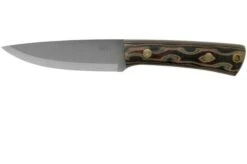 LT Wright Gary Wines Bushcrafter, O1, Matte Python Micarta, Leather Sheath, Bushcraft Knife