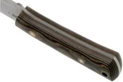 LT Wright Gary Wines Bushcrafter, O1, Matte Python Micarta, Leather Sheath, Bushcraft Knife -Outdoor Knives LT GWB PYM LS 04 lt wright