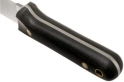 LT Wright Next Gen, A2, Matte Black Micarta, Leather Sheath, Bushcraft Knife -Outdoor Knives LT NG BM LS 04 lt wright