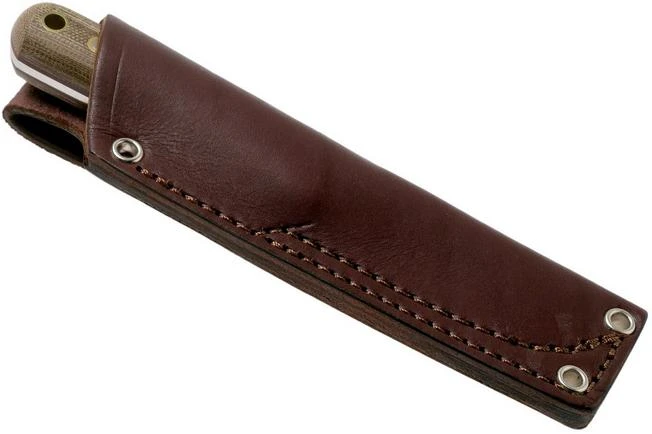 LT Wright Next Gen, A2, Matte Green Micarta, Red Liners, Leather Sheath, Bushcraft Knife 8 LT Wright Next Gen, A2, Matte Green Micarta, Red Liners, Leather Sheath, Bushcraft Knife - Image 6