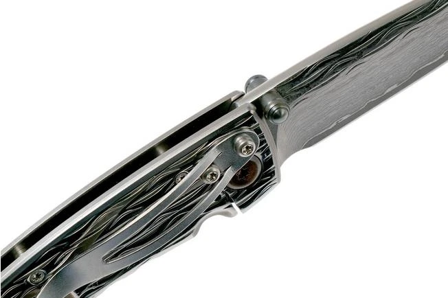 Mcusta Nami Small Damascus MC-0111D Pocket Knife 8 Mcusta Nami Small Damascus MC-0111D Pocket Knife - Image 6