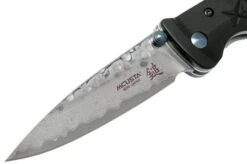 Mcusta MC-161D Fusion, Black, Handle/blade: Black Aluminium And Damascus -Outdoor Knives MC161D 03 mcusta v201909