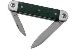 Maserin 60° Knife Sessantesimo 195/MCV Green Micarta Pocket Knife -Outdoor Knives ME 195 MCV 02 maserin