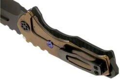 Medford Praetorian Genesis G S35VN, PVD Droppoint Blade, Black G10 Handle, PVD Hardware Pocket Knife -Outdoor Knives MF 21 GN 03 05 medford