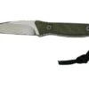 Medford Medford Necromancer S35VN, Tumbled Blade, Green G10 Handle, Neck Knife -Outdoor Knives MF 22 NM 02 01 medford