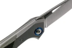 MKM Cellina MY02-GCT Titanium Bolsters, Green Canvas Micarta Pocket Knife, Lucas Burnley Design -Outdoor Knives MMK MY02 GCT 06 mkm knives