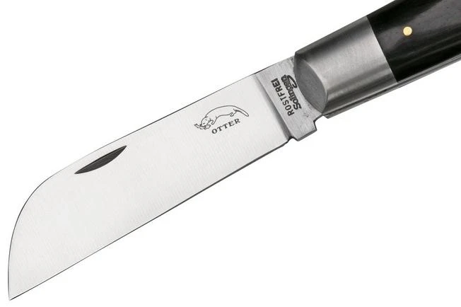 Otter Anchor Knife 173 R.m.L. Large Stainless, Grenadilla, Brass Anchor, Pocket Knife 5 Otter Anchor Knife 173 R.m.L. Large Stainless, Grenadilla, Brass Anchor, Pocket Knife - Image 3