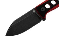 QSP Knife Canary QS141-B2 Blackwashed, Black Red G10, Neck Knife -Outdoor Knives QS141 B2 03 qsp