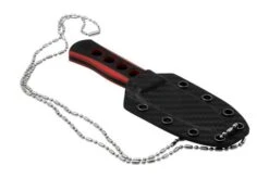 QSP Knife Canary QS141-B2 Blackwashed, Black Red G10, Neck Knife -Outdoor Knives QS141 B2 06 qsp