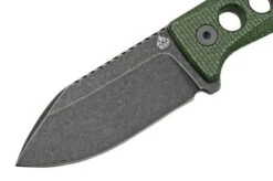 QSP Knife Canary QS141-C2 Blackwashed, Black Green G10, Neck Knife -Outdoor Knives QS141 C2 03 qsp
