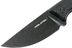 Real Steel Receptor 3551 Blackwashed Fixed Knife, Ostap Hel Design -Outdoor Knives RL3551 03 real steel