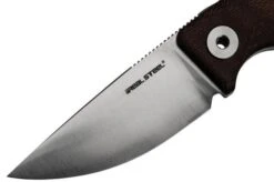 Real Steel CVX-80 Red Micarta 3564 Convex Bushcraft Knife, Poltergeist Design -Outdoor Knives RL3564 03 realsteel