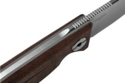 Real Steel CVX-80 Red Micarta 3564 Convex Bushcraft Knife, Poltergeist Design -Outdoor Knives RL3564 05 realsteel