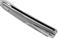 Real Steel Luna, Titanium Grey Crackle 7001TC-GC Slipjoint Pocket Knife -Outdoor Knives RL7001TC GC 07 realsteel