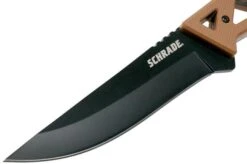 Schrade Frontier Fixed Knife 4.5" 1124284 Tan & Black FRN Pocket Knife -Outdoor Knives SC1124284 03 schrade