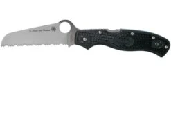 Spyderco Rescue 3 Thin Blue Line C14FSBKBL3 Serrated Rescue Knife