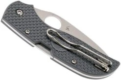 Spyderco Chaparral FRN Grey C152PGY Pocket Knife -Outdoor Knives SPC152PGY 04 spyderco spc152pgy 04