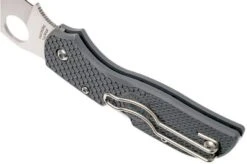 Spyderco Chaparral FRN Grey C152PGY Pocket Knife -Outdoor Knives SPC152PGY 05 spyderco spc152pgy 05