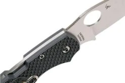 Spyderco Chaparral FRN Grey C152PGY Pocket Knife -Outdoor Knives SPC152PGY 06 spyderco spc152pgy 06