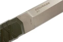Steel Will Courage 311 Fixed Knife, Green -Outdoor Knives SWK 311 04 steel will swk 311 04