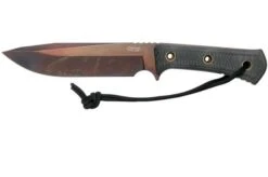 TRC Knives Apocalypse, Elmax Apocalypse Finish, Black Canvas Micarta, Survival Knife