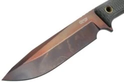 TRC Knives Apocalypse, Elmax Apocalypse Finish, Black Canvas Micarta, Survival Knife -Outdoor Knives TI AP AP MICBK 03 trc knives