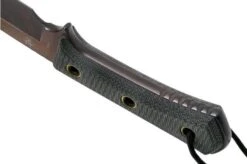 TRC Knives Apocalypse, Elmax Apocalypse Finish, Black Canvas Micarta, Survival Knife -Outdoor Knives TI AP AP MICBK 04 trc knives