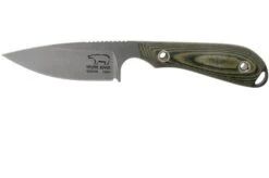 White River Knives M1 Caper Black & OD Linen Micarta Fixed Knife, Kydex Sheath