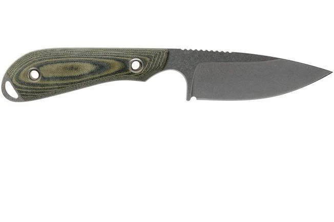 White River Knives M1 Caper Black & OD Linen Micarta Fixed Knife, Kydex Sheath 4 White River Knives M1 Caper Black & OD Linen Micarta Fixed Knife, Kydex Sheath - Image 2