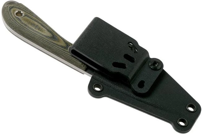 White River Knives M1 Caper Black & OD Linen Micarta Fixed Knife, Kydex Sheath 9 White River Knives M1 Caper Black & OD Linen Micarta Fixed Knife, Kydex Sheath - Image 7