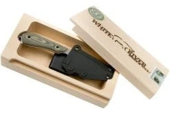 White River Knives M1 Caper Black & OD Linen Micarta Fixed Knife, Kydex Sheath 17 White River Knives M1 Caper Black & OD Linen Micarta Fixed Knife, Kydex Sheath -Outdoor Knives WRCPR LBO 08 white river knives