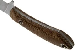 White River Knives Sendero Bush Hunting Knife Natural Burlap Micarta, Jerry Fisk Design -Outdoor Knives WRJF SB BNA 04 white river knives