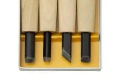 Yoshiharu Y-4 Mitomoto Japanese Wood Carving Knives, Set Of 4 -Outdoor Knives YSH 011 03 yoshiharu