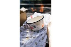 Knivesandtools Enamel Saucepan E-SP14-01, 14 Cm, Enamel Sauce Pan -Outdoor Knives knivesandtools enamelware 07